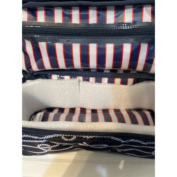 LUG NWT Stowaway Cosmetic Case Nautical Navy - Picture 4 of 8